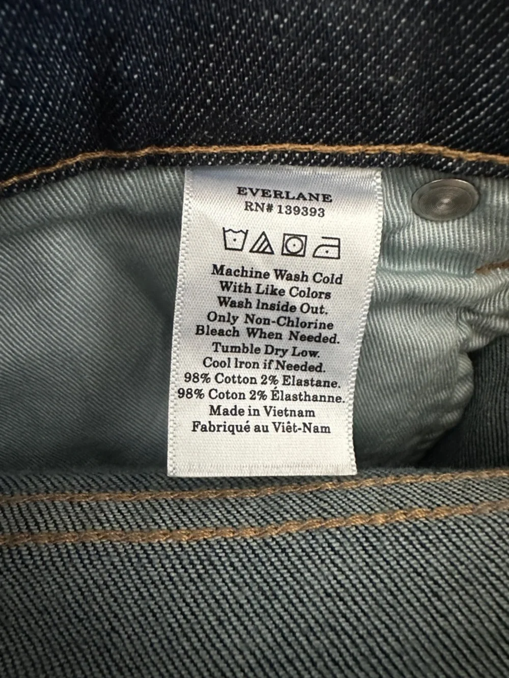 Everlane Dark Blue Cropped Ankle Jeans - Picture 8 of 10